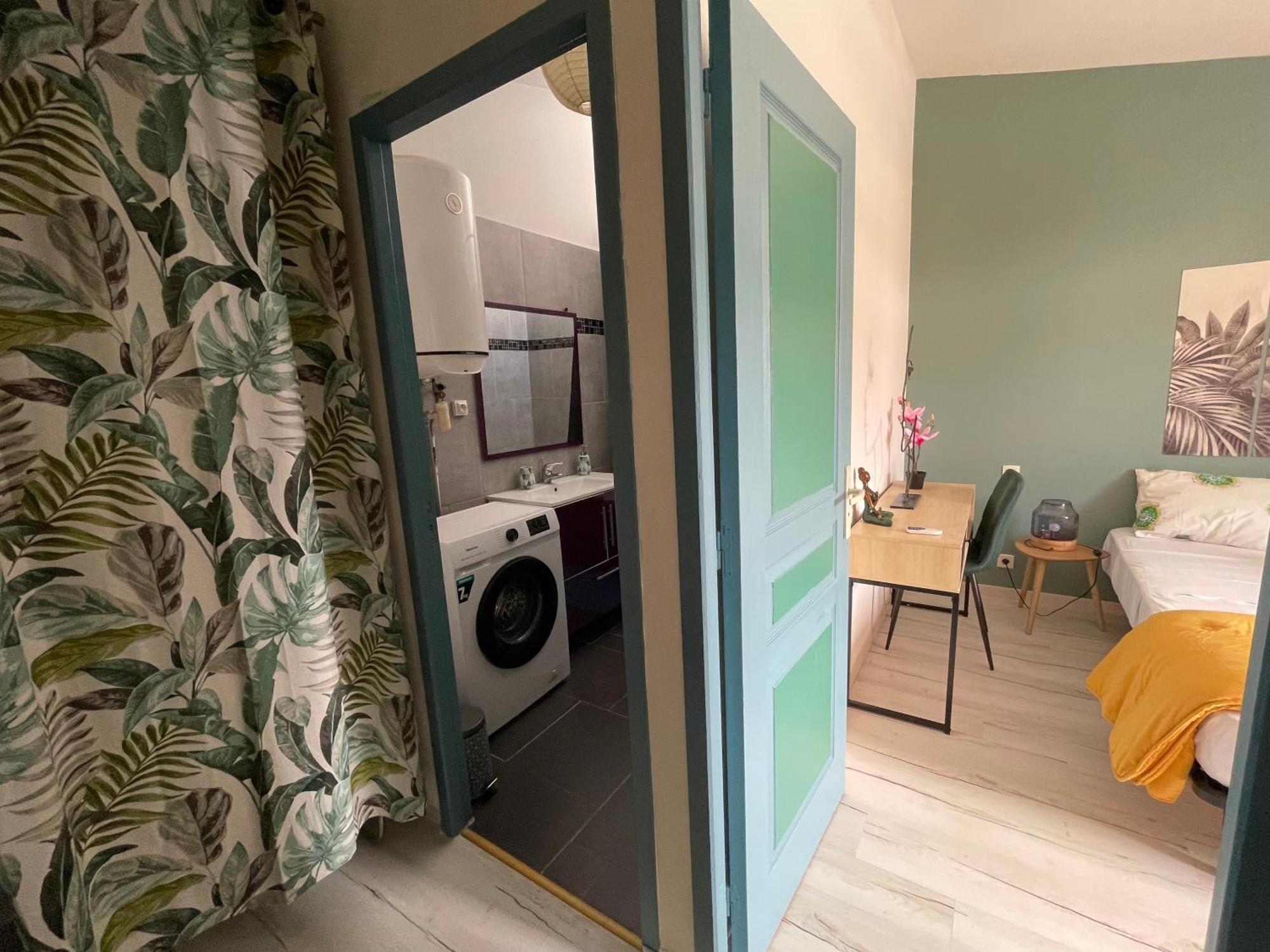 Duplex Tifanjan Avec Jardin Fleuri Pres De La Mer Saint-Paul Luaran gambar